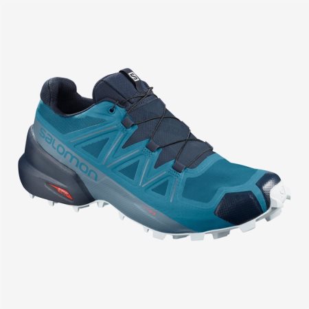 Salomon SPEEDCROSS 5 Mens Trail Running Shoes Blue UK DWNJ